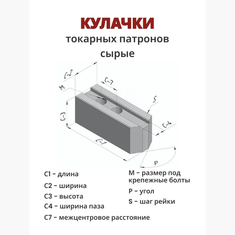 Кулачки сырые Эскиз 1